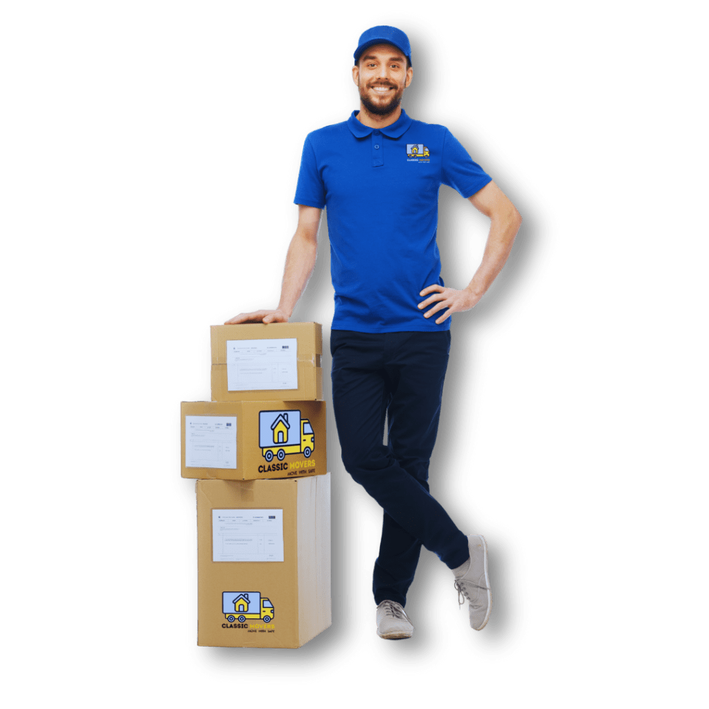 Best Household Movers in Dubai: A moving professional standing