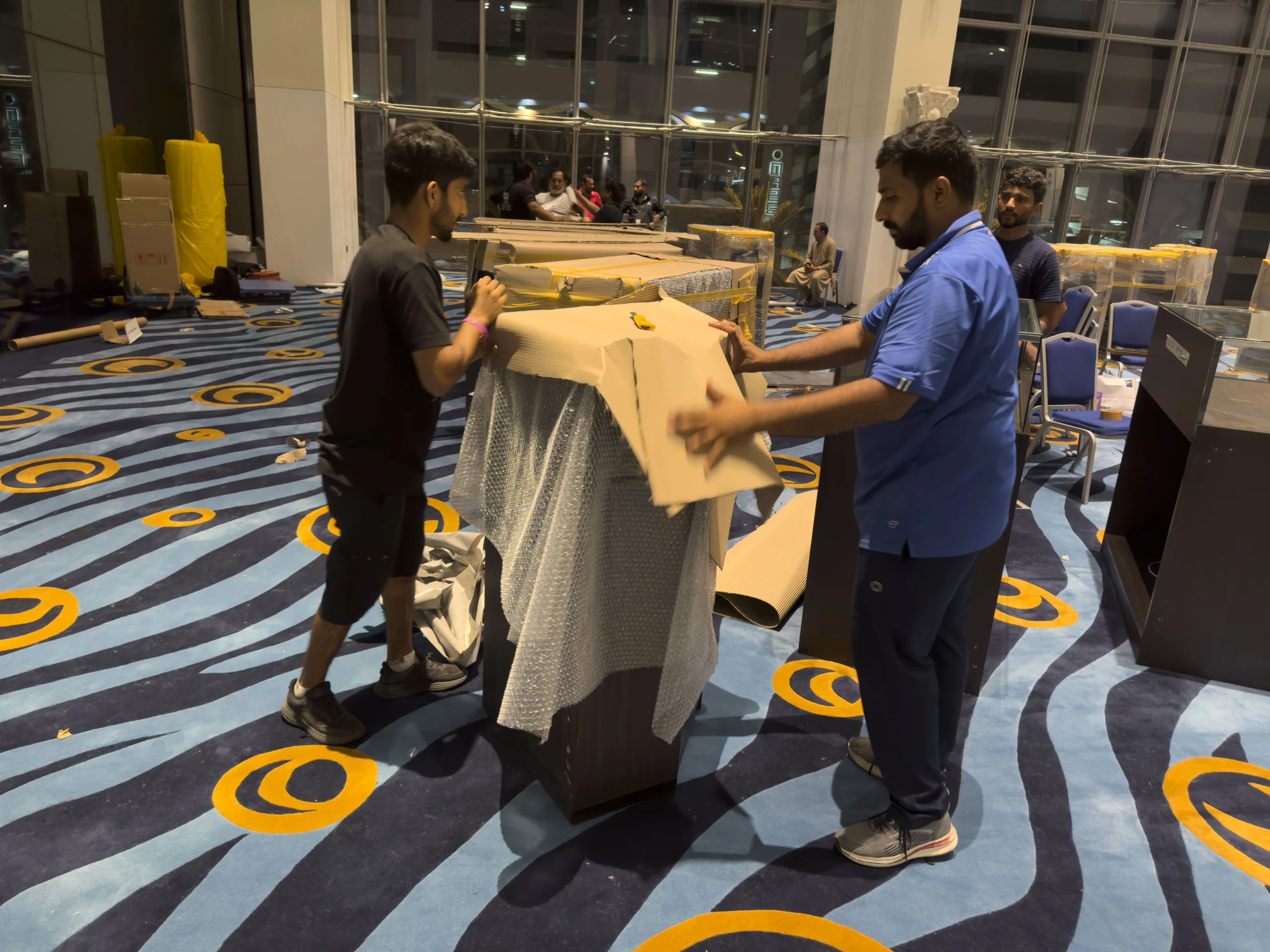 Classic Movers crew at work in Al Ain